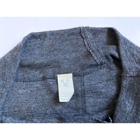 Free People Skyline Thermal Off the Shoulder Tee Black Size Medium - Picture 5 of 6